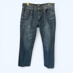Fusai Jeans Men's 34x30 (34x29) Denim Straight Leg 100% Cotton